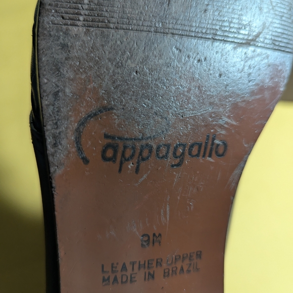 Pappagallo Brown Leather Woven Lace-Up Shoes - Picture 4 of 5